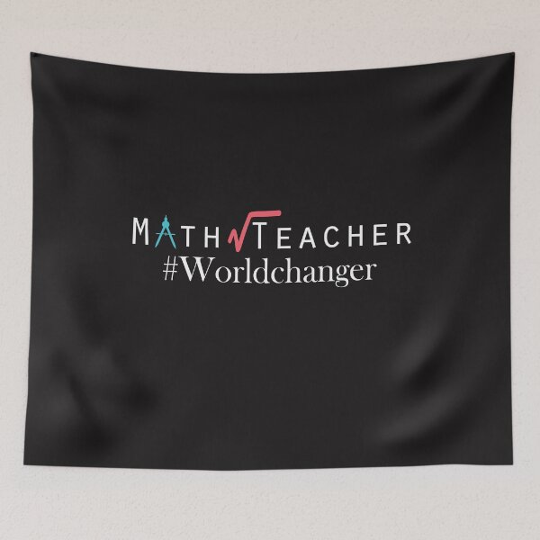 Item preview, Math Teacher World Changer designed and sold by AscendMerch.