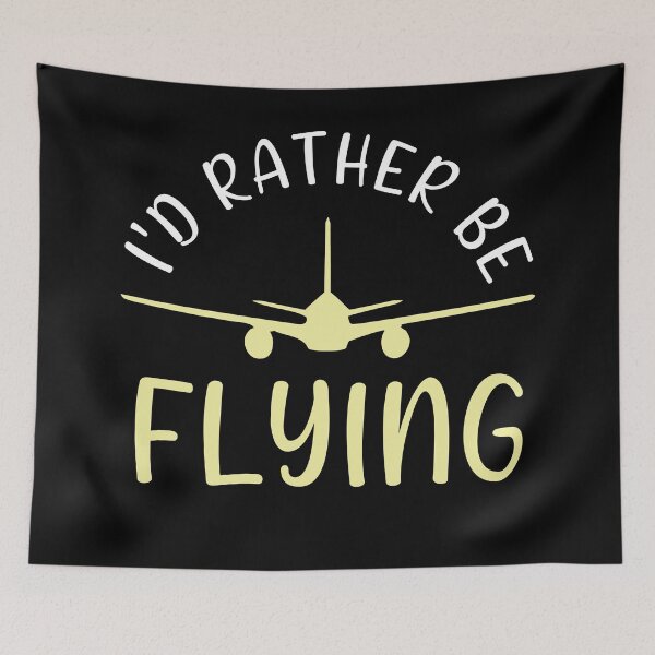 Item preview, Id rather be flying designed and sold by Catsloversdotme.