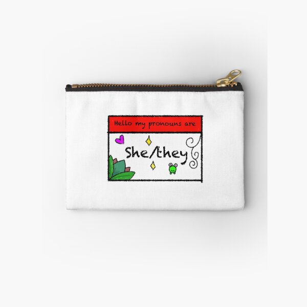 Item preview, Hello my pronouns are she/they  designed and sold by DoodlepoodleSJ.