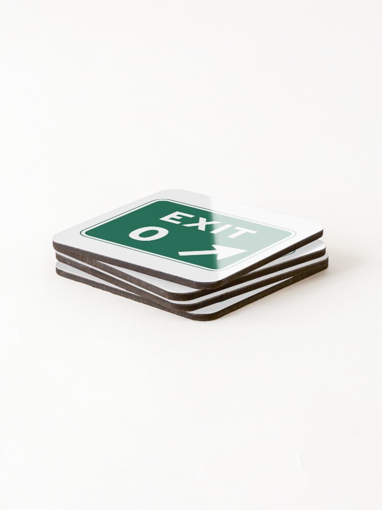 Alternate view of Exit 0 Coasters (Set of 4)