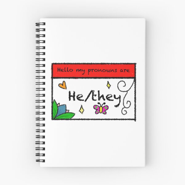 Item preview, Hello my pronouns are he/they designed and sold by DoodlepoodleSJ.