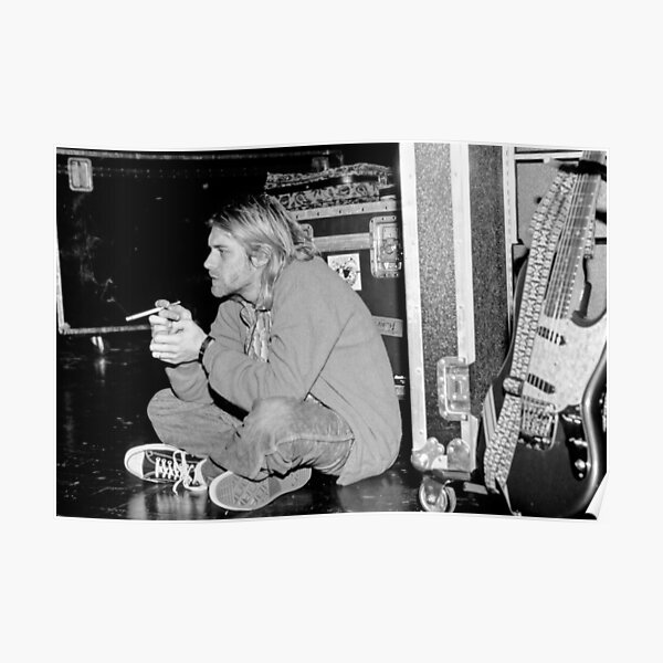 KUrtCobain Fumar Póster