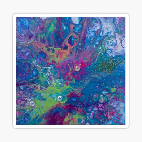 Artikel-Vorschau von Muster aus flüssigem Acryl (mit Glassteinen im Bild), designt und verkauft von Doris Thomas.