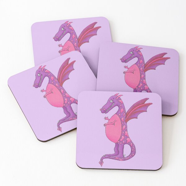 Item preview, Cornish Dragon, purple, cute and friendly for young children designed and sold by PipistrelleArt.