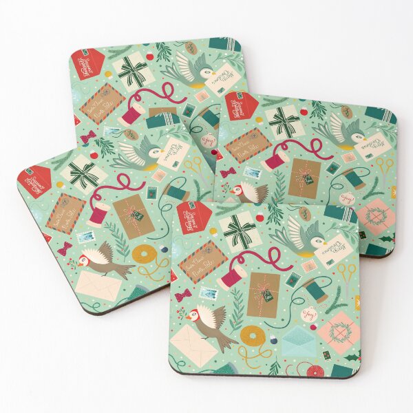 Item preview, Christmas birds sending festive mail designed and sold by Handypanda.