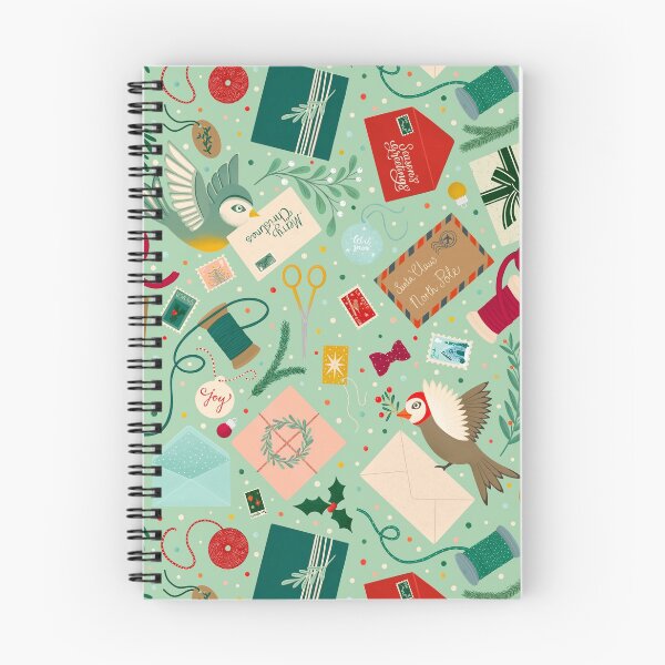 Item preview, Christmas birds sending festive mail designed and sold by Handypanda.