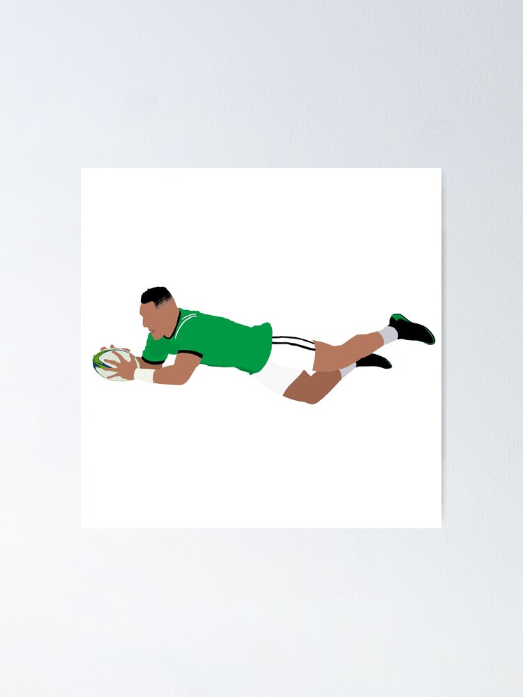 Thumbnail 1 of 3, Poster, Rugby Try designed and sold by FeanorDesigns.