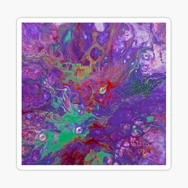 Artikel-Vorschau von  Muster aus flüssigem Acryl (mit Glassteinen im Bild), designt und verkauft von Doris Thomas.