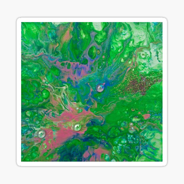 Artikel-Vorschau von Muster aus flüssigem Acryl (mit Glassteinen im Bild), designt und verkauft von Doris Thomas.