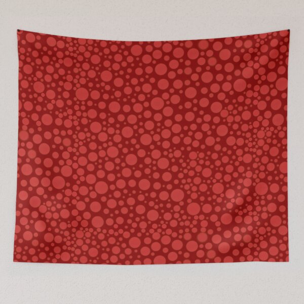 Item preview, Red Circles Pattern with red background  designed and sold by Achily.