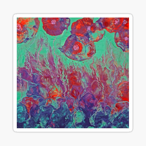 Artikel-Vorschau von  Blumenmuster aus flüssigem Acryl  , designt und verkauft von Doris Thomas.