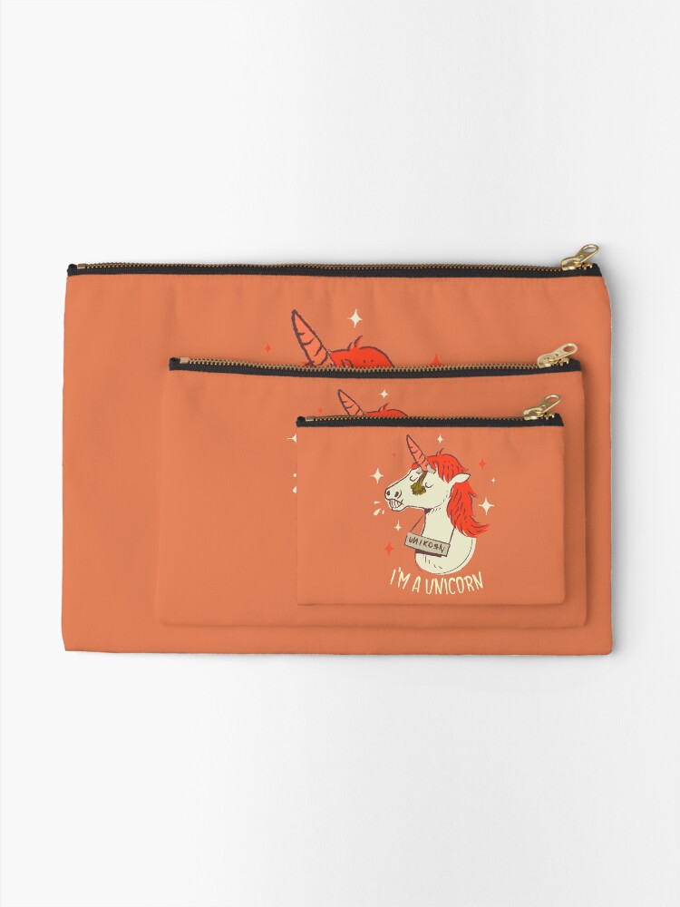 Alternate view of I'm a unicorn Zipper Pouch
