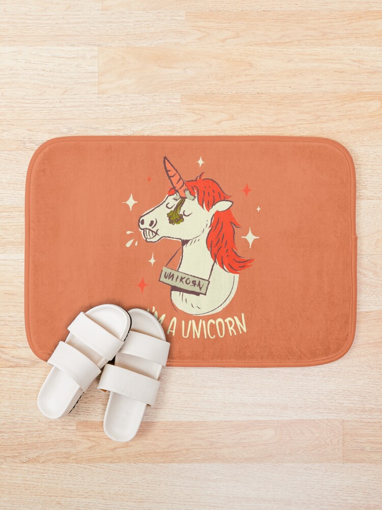 Alternate view of I'm a unicorn Bath Mat