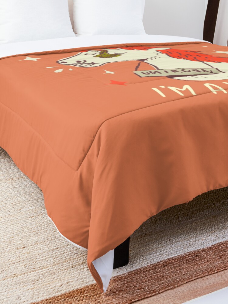 Alternate view of I'm a unicorn Comforter