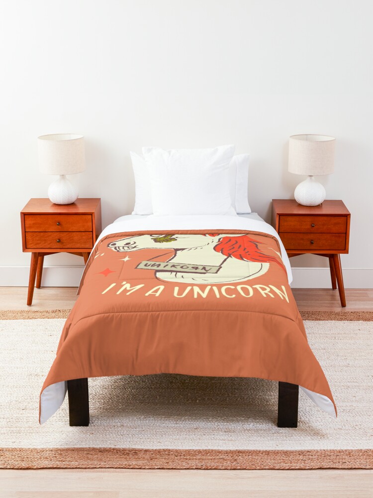 Alternate view of I'm a unicorn Comforter