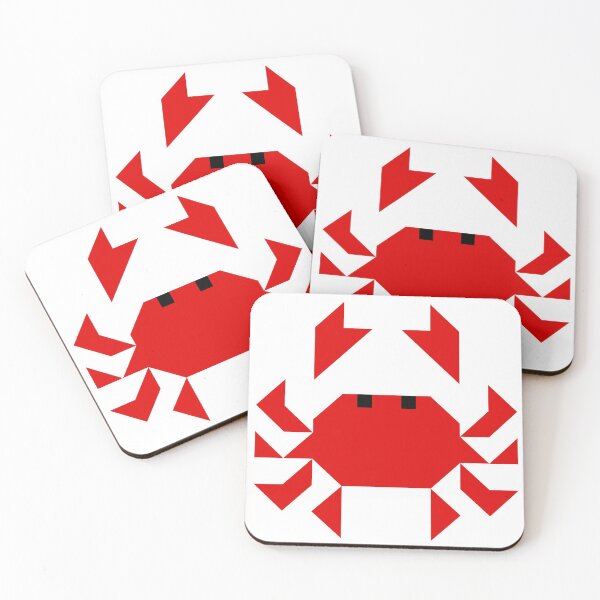 Item preview, Red Geometric Crab designed and sold by Sheila Pressley.