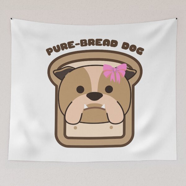 Item preview, Pure-Bread Purebred Dog Pun Funny Dog Owner and Dog Lover Gift Bulldog designed and sold by Nathalie Aynié.