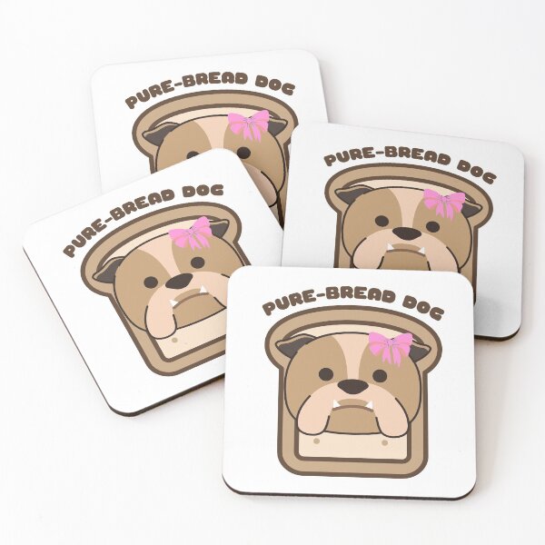 Item preview, Pure-Bread Purebred Dog Pun Funny Dog Owner and Dog Lover Gift Bulldog designed and sold by Nathalie Aynié.