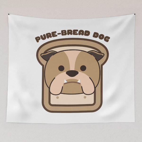Item preview, Pure-Bread Purebred Dog Pun Funny Dog Owner and Dog Lover Gift Bulldog designed and sold by Nathalie Aynié.
