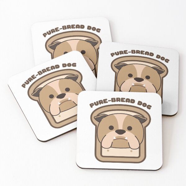 Item preview, Pure-Bread Purebred Dog Pun Funny Dog Owner and Dog Lover Gift Bulldog designed and sold by Nathalie Aynié.