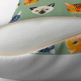 Alternate view of Cats Olive Floor Pillow