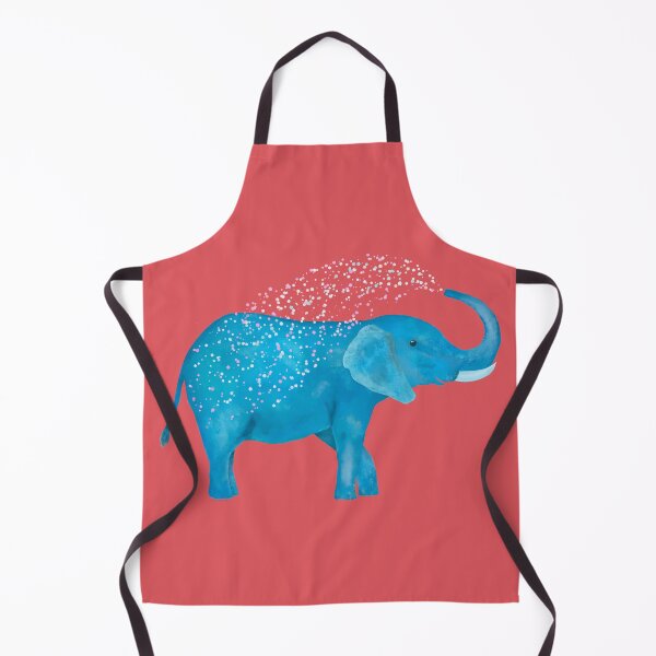 Item preview, Whimsical Happy Blue Elephant designed and sold by OstarasAttic.