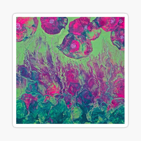 Artikel-Vorschau von Blumenmuster aus flüssigem Acryl  , designt und verkauft von Doris Thomas.