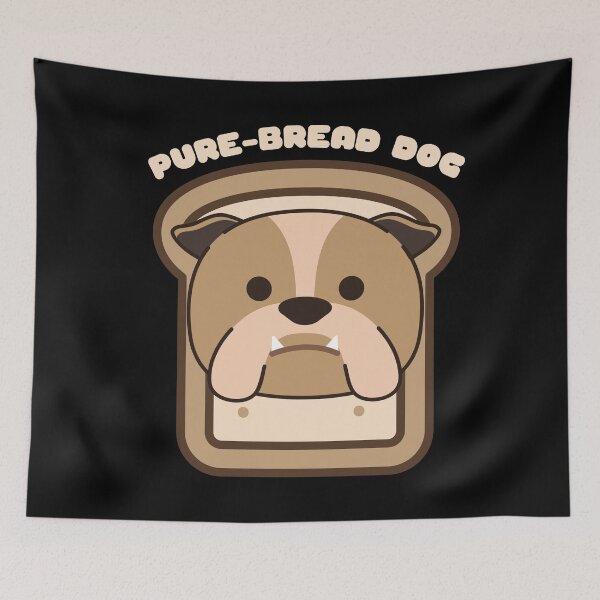 Item preview, Pure-Bread Purebred Dog Pun Funny Dog Owner and Dog Lover Gift Bulldog designed and sold by Nathalie Aynié.