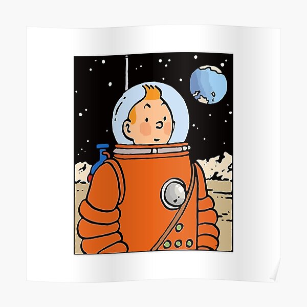 BEST TO BUY - Tintin With Astronaut Uniform Poster