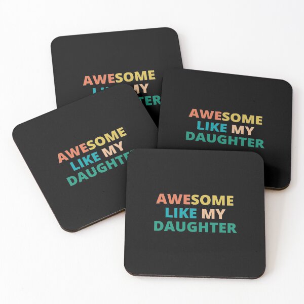 Item preview, AWESOME LIKE MY DAUGHTER Funny Father's Day Gift Dad Men designed and sold by wapix.