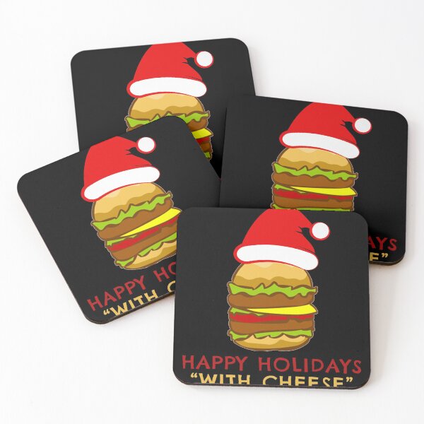 Item preview, Happy holidays with cheese funny Christmas designed and sold by Mokhe.