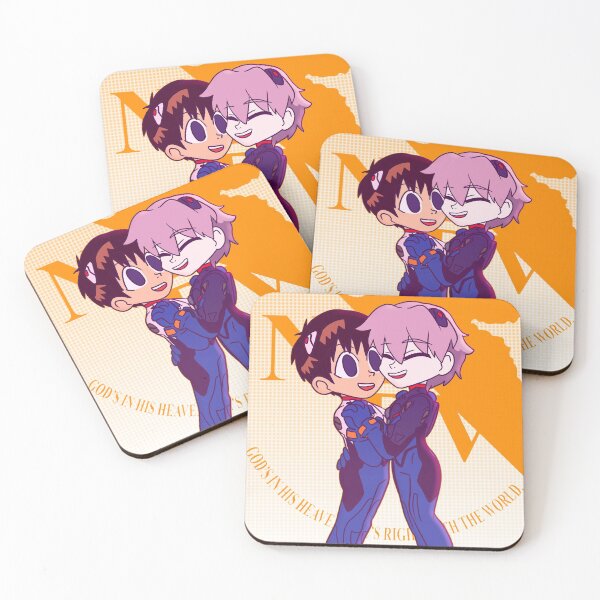 Item preview, NGE: DANCE TO THE END KAWORU X SHINJI NERV LOGO ORANGE designed and sold by angsty-angst.
