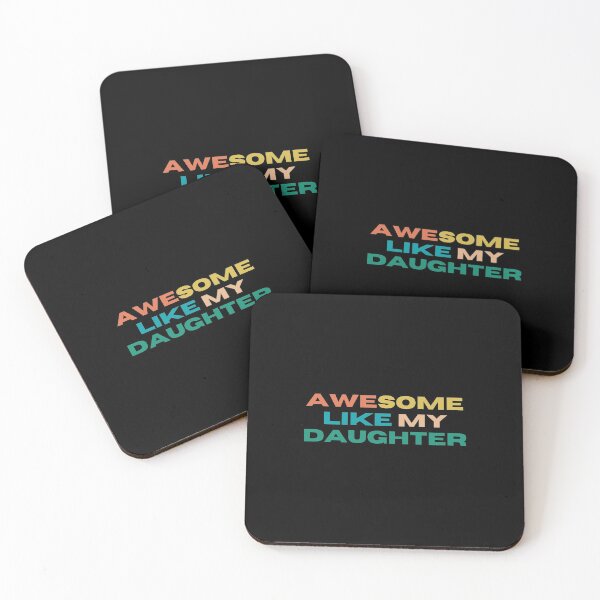 Item preview, AWESOME LIKE MY DAUGHTER Funny Father's Day Gift Dad Men designed and sold by wapix.