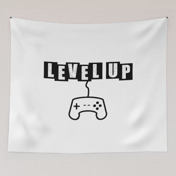 Item preview, Level up - White designed and sold by BusyMonkeys.