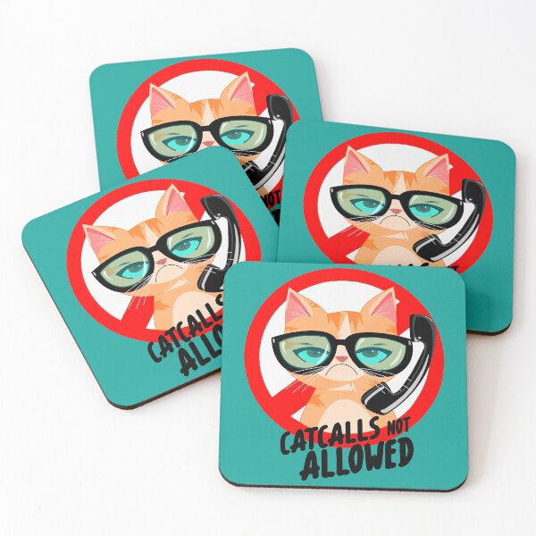 Item preview, Catcalls not Allowed designed and sold by lafemmemanual.