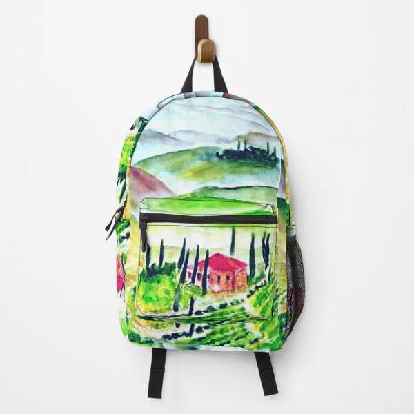 Item preview, Landscape watercolor painting cottage house designed and sold by horseaddicted.