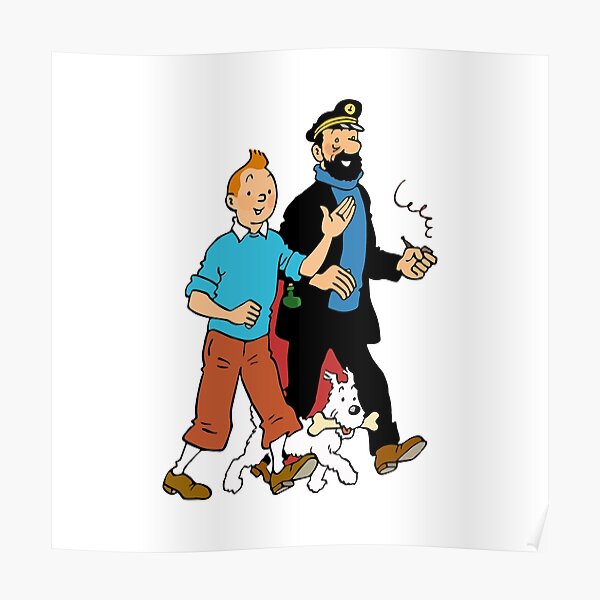 BEST TO BUY - Tintin Snowy and Captain Haddock Poster