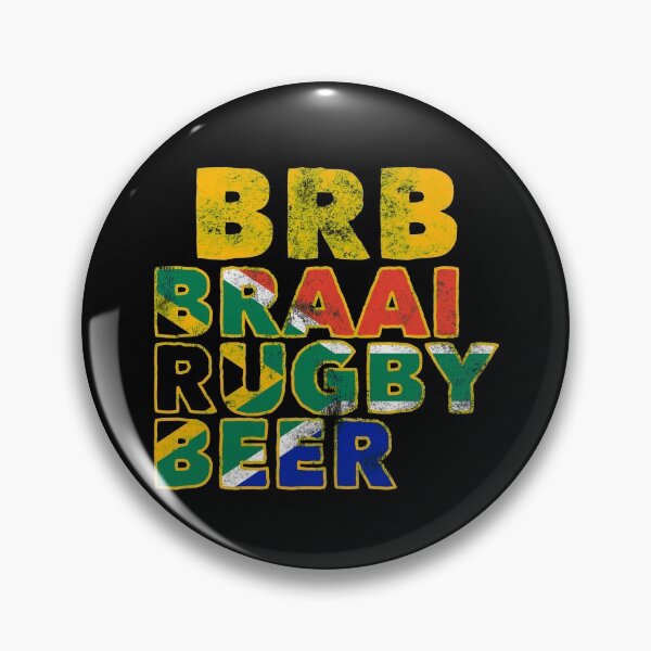 Item preview, Retro BRB Braai Rugby Beer Gift designed and sold by Dan66.