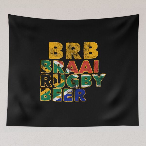 Item preview, Retro BRB Braai Rugby Beer Gift designed and sold by Dan66.
