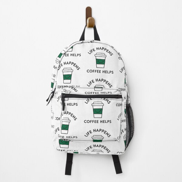 Item preview, Life Happens, Coffee Helps | Kawaii Coffee Lover designed and sold by NocturnalEngg.