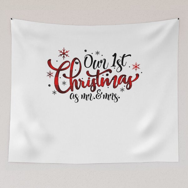 Item preview, Our 1st Christmas as Mr and Mrs - Holiday Couples designed and sold by MoClan-Graphics.