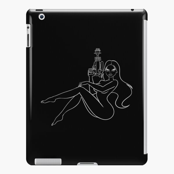 JIL — GHOST LINES IN WHITE (FOR DARK COLORED BACKGROUNDS) iPad Snap Case