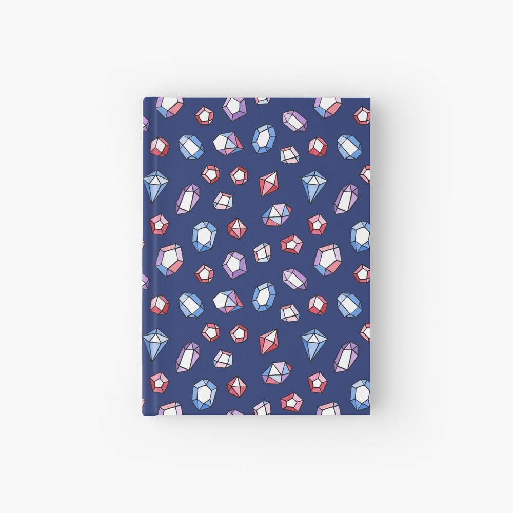 Jewels on navy Hardcover Journal