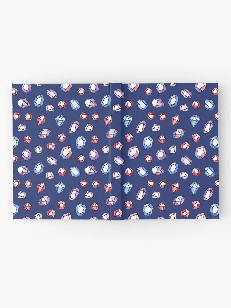 Alternate view of Jewels on navy Hardcover Journal