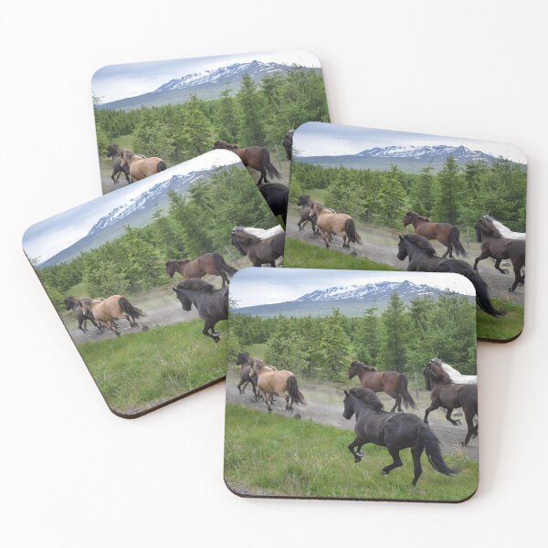 Item preview, Running Icelandic Horses designed and sold by elisainiceland.