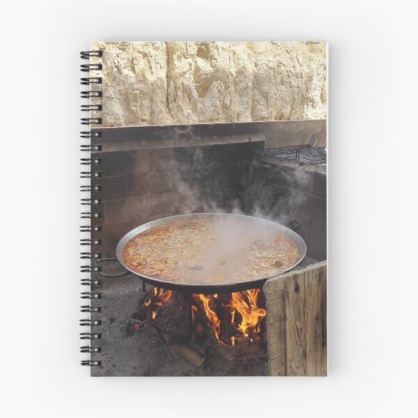 Item preview, Rustic paella on an open fire, Spain. designed and sold by wineandwords.