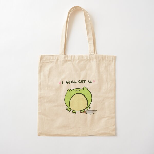 Sac Fourre-tout En Toile Grenouilles Et Lys Vert - Taille ~38x41,5 Cm, Poignées 58 Cm - Cadeau Femme, Collègue, écolo - Réutilisable, Lavable