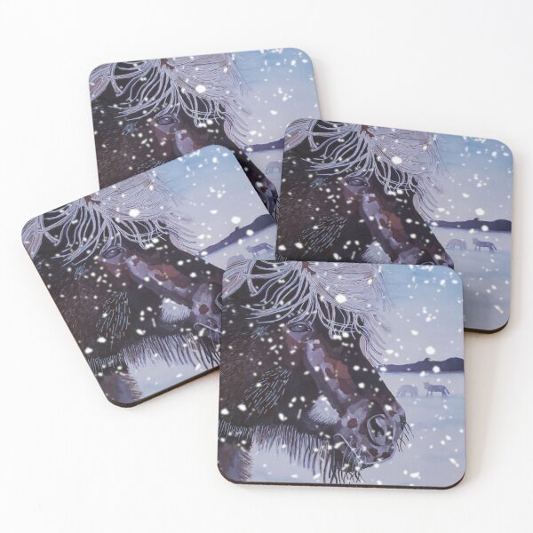 Item preview, Icelandic Horse in Snowstorm designed and sold by EquusArtisan.