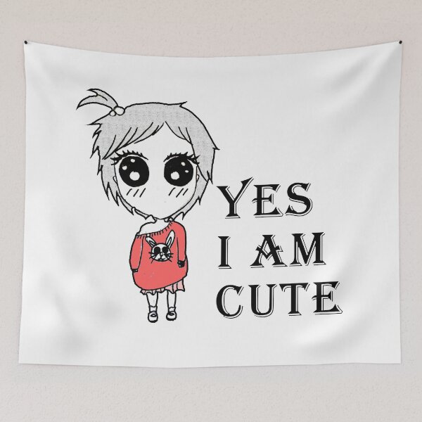 Item preview, YES I AM CUTE designed and sold by loulousworld.