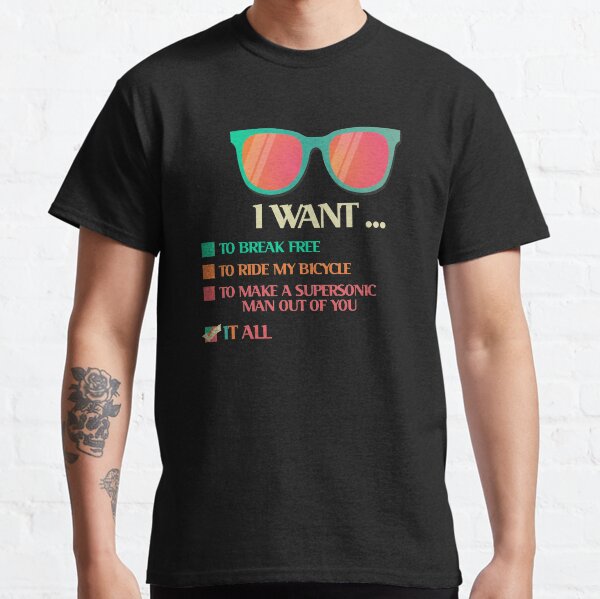 i want to ride my bicycle t shirt